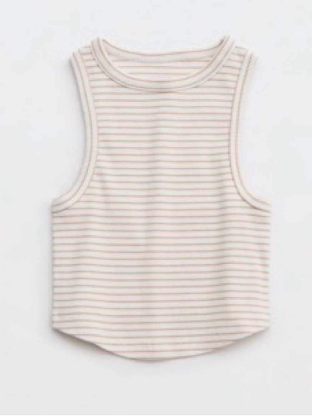 aerie new day curved hem tank top